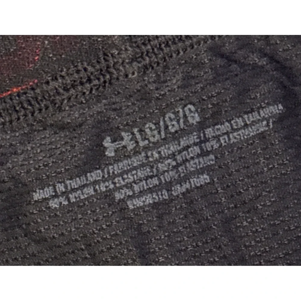 NEW Under Armour Mens Black Red HeatGear Boxer‎ Briefs, XL